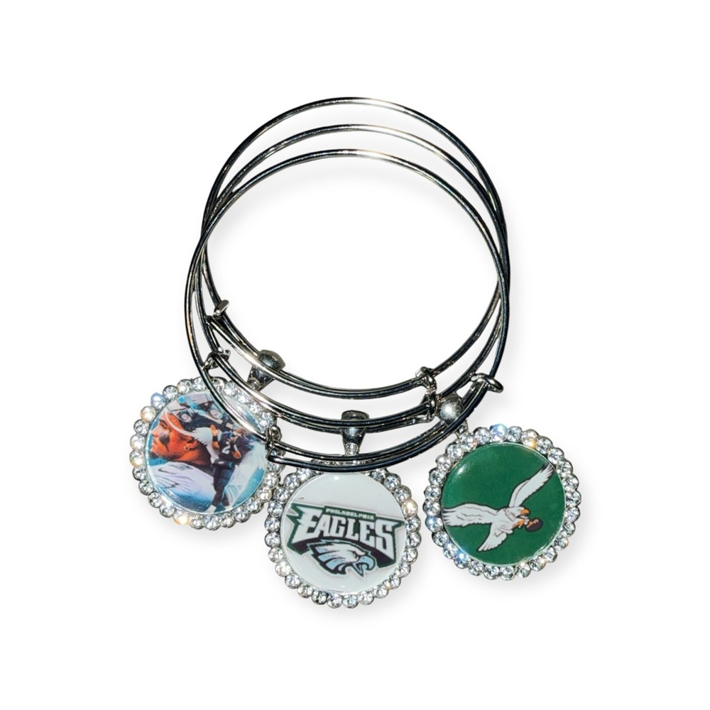 Silver Eagles Charm Bracelet Set
